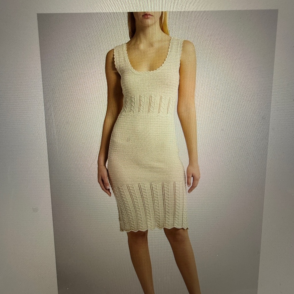 French Connection Nellis Sleeveless Cotton Sweater Midi Dress